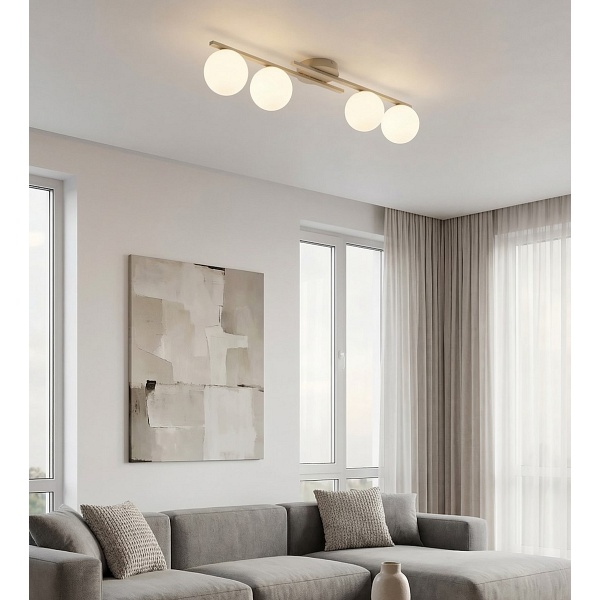 Lampa sufitowa KAIRO 4 MOKKA OPAL - Emibig