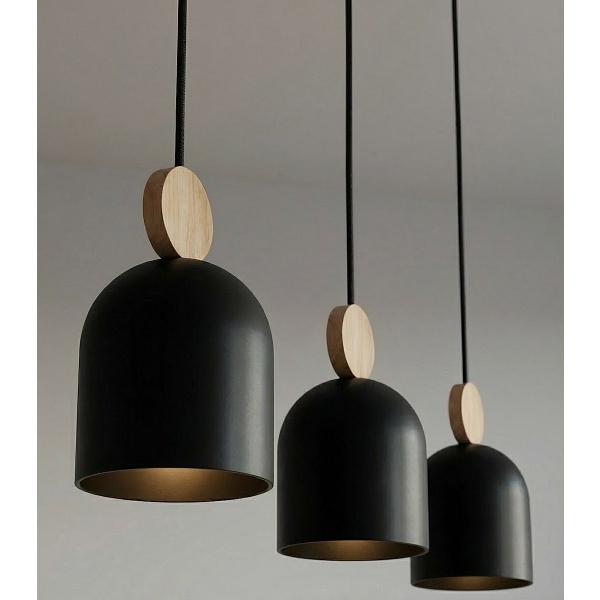 Lampa wisząca MESI 3 BLACK - Emibig