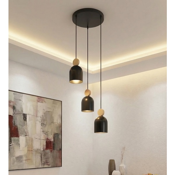 Lampa wisząca MESI 3 BL PREM - Emibig