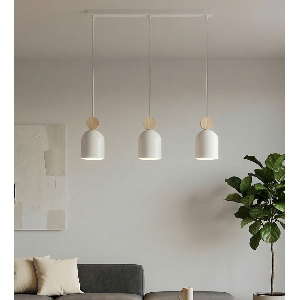 Lampa wisząca MESI 3 WHITE - Emibig