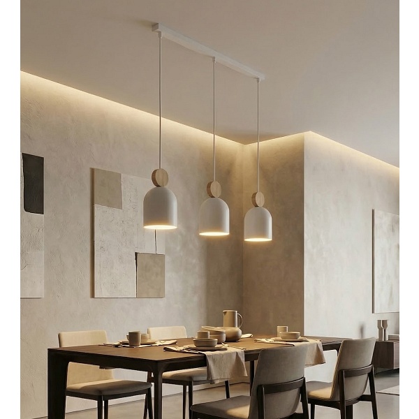 Lampa wisząca MESI 3 WHITE - Emibig
