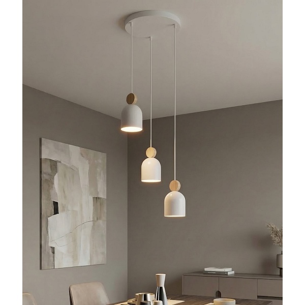 Lampa wisząca MESI 3 WH PREMIUM - Emibig