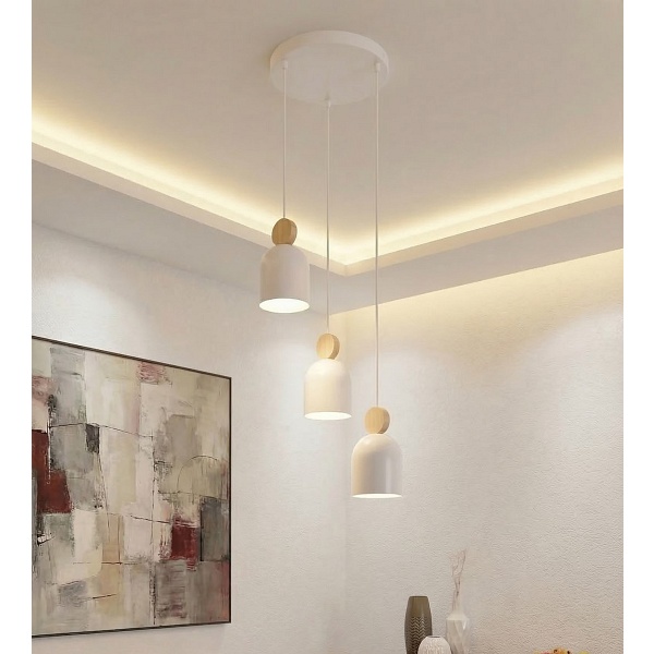 Lampa wisząca MESI 3 WH PREMIUM - Emibig