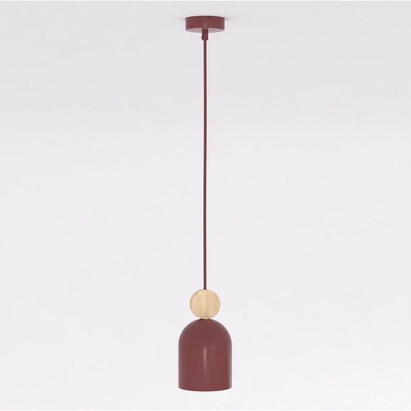Lampa wisząca MESI 1 BURGUNDY - Emibig