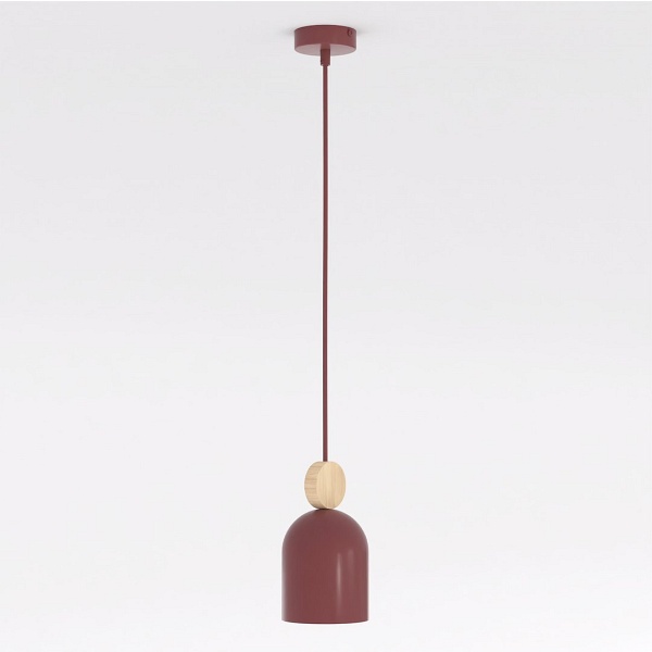 Lampa wisząca MESI 1 BURGUNDY - Emibig