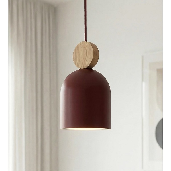 Lampa wisząca MESI 3PREM BURGUNDY - Emibig