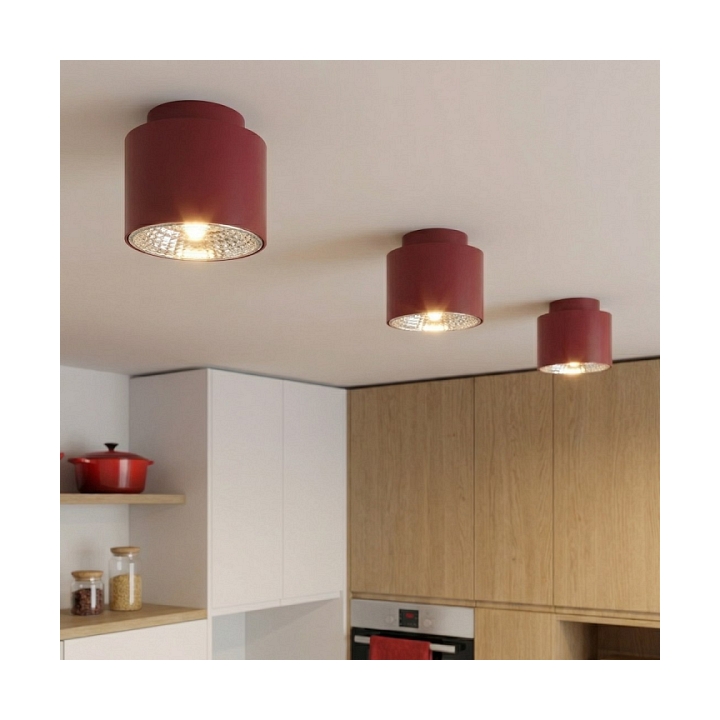 Lampa sufitowa NANO 1 BURGUNDY - Emibig