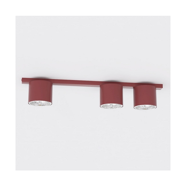 Lampa sufitowa NANO 3 BURGUNDY - Emibig