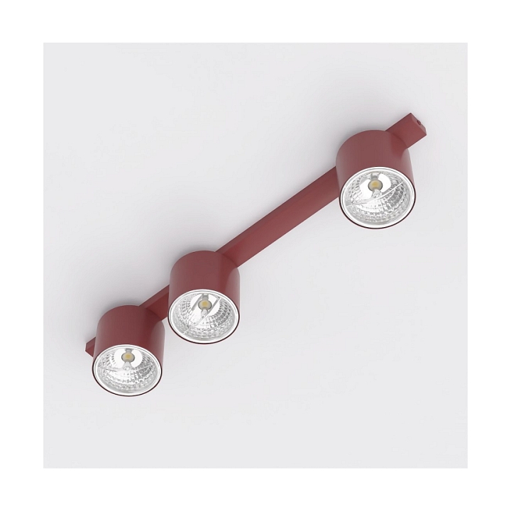 Lampa sufitowa NANO 3 BURGUNDY - Emibig