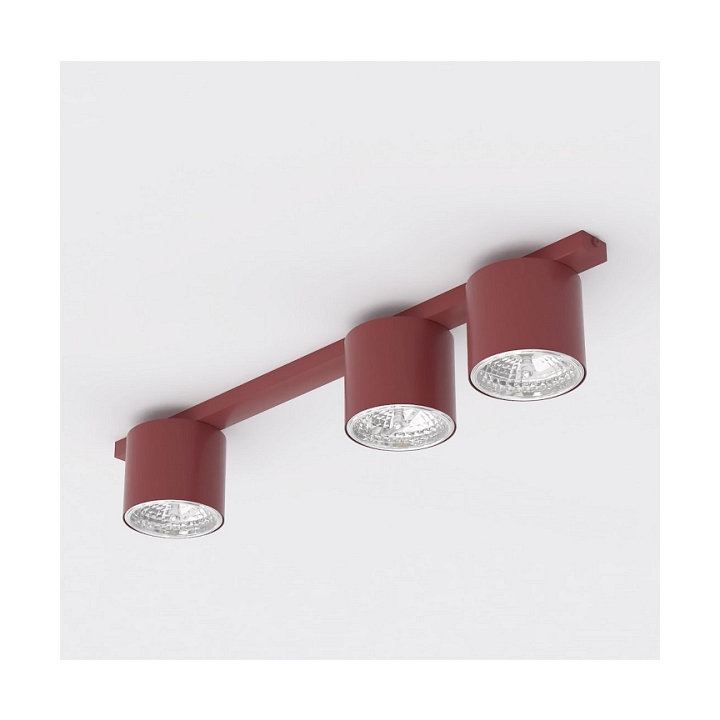 Lampa sufitowa NANO 3 BURGUNDY - Emibig