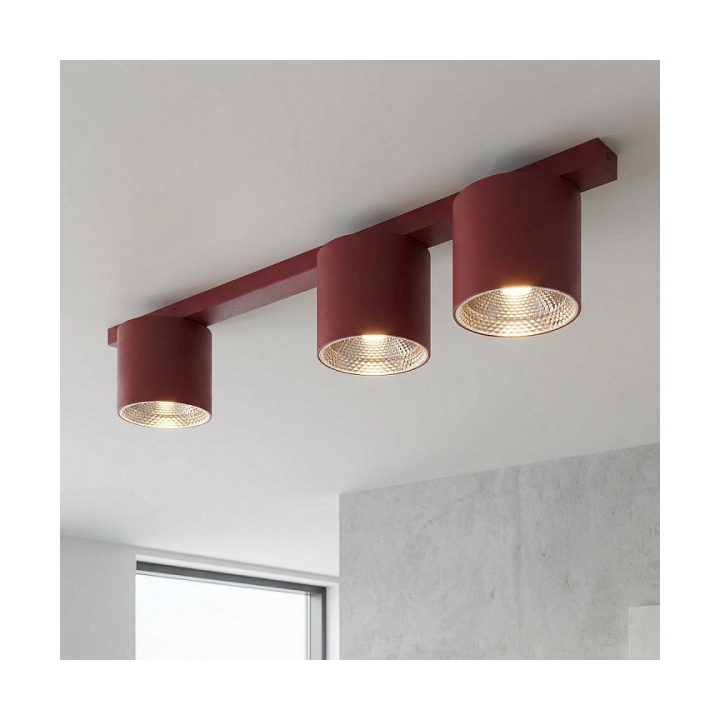 Lampa sufitowa NANO 3 BURGUNDY - Emibig