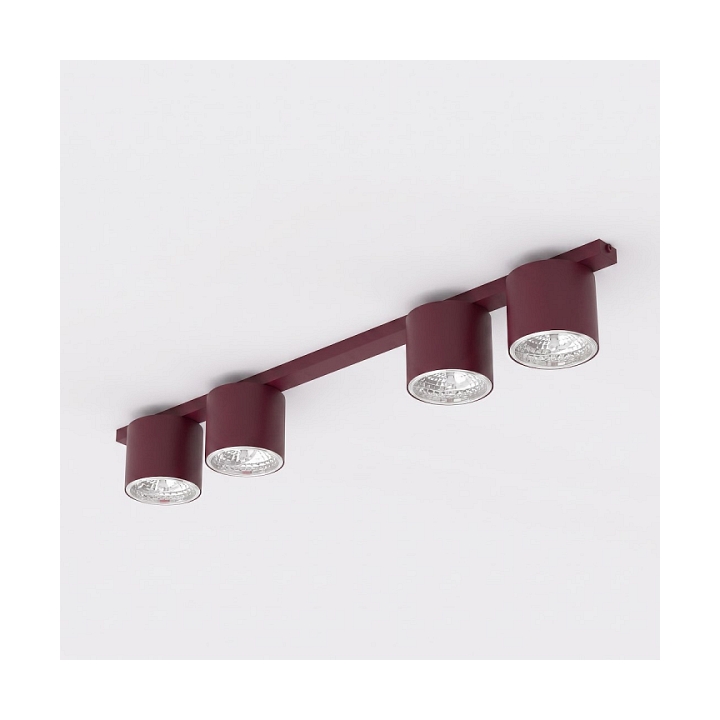 Lampa sufitowa NANO 4 BURGUNDY - Emibig