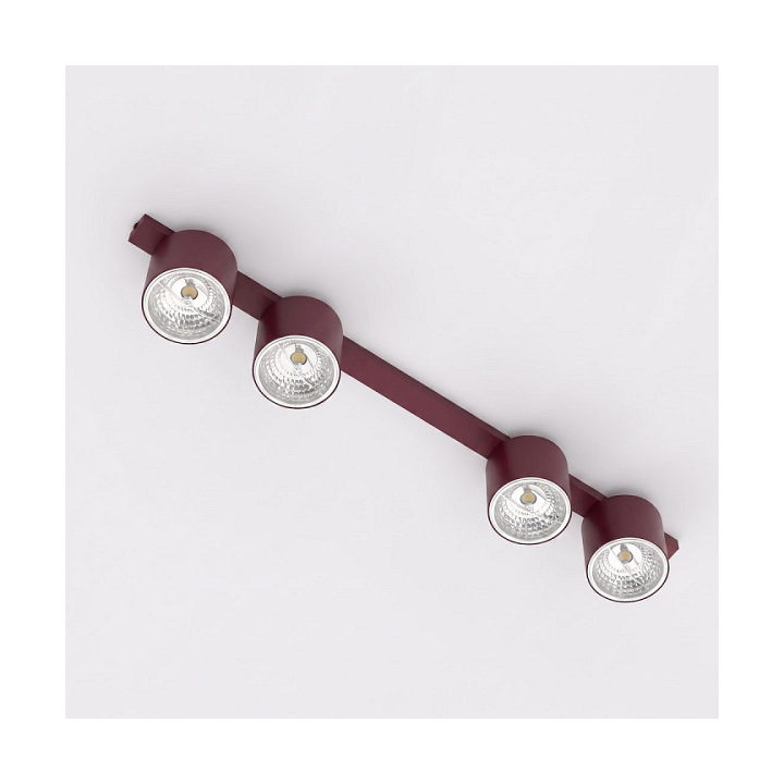 Lampa sufitowa NANO 4 BURGUNDY - Emibig