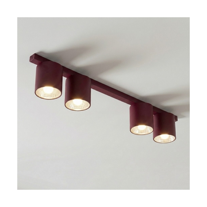 Lampa sufitowa NANO 4 BURGUNDY - Emibig