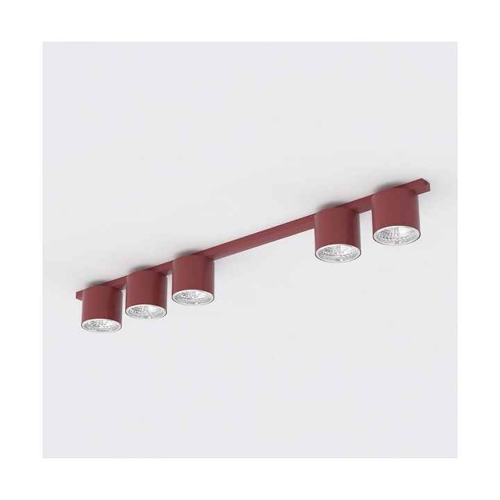 Lampa sufitowa NANO 5 BURGUNDY - Emibig