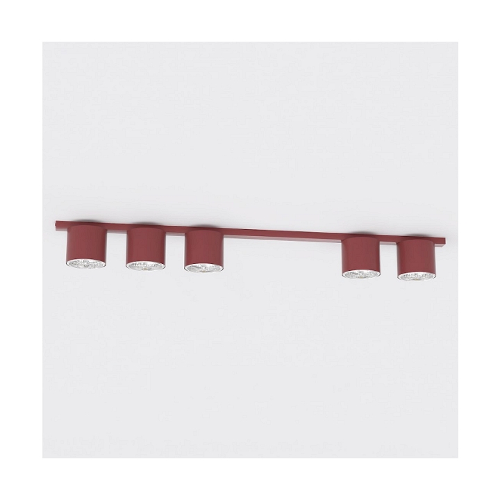 Lampa sufitowa NANO 5 BURGUNDY - Emibig