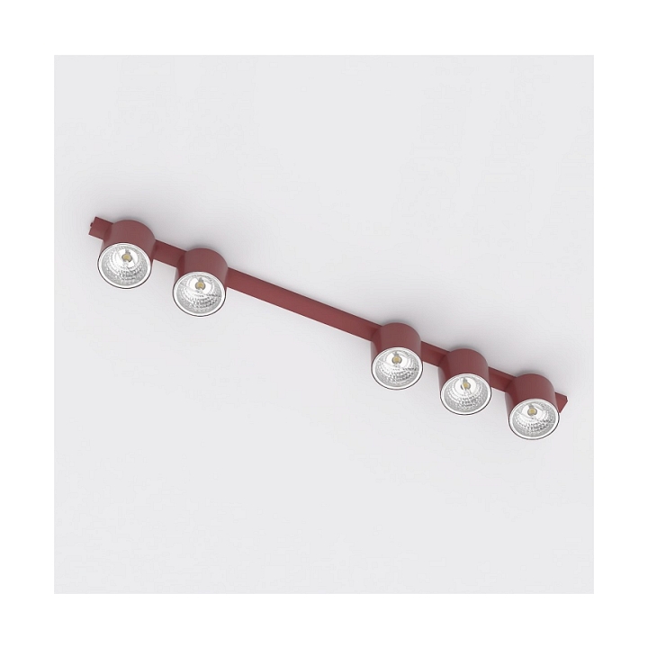 Lampa sufitowa NANO 5 BURGUNDY - Emibig