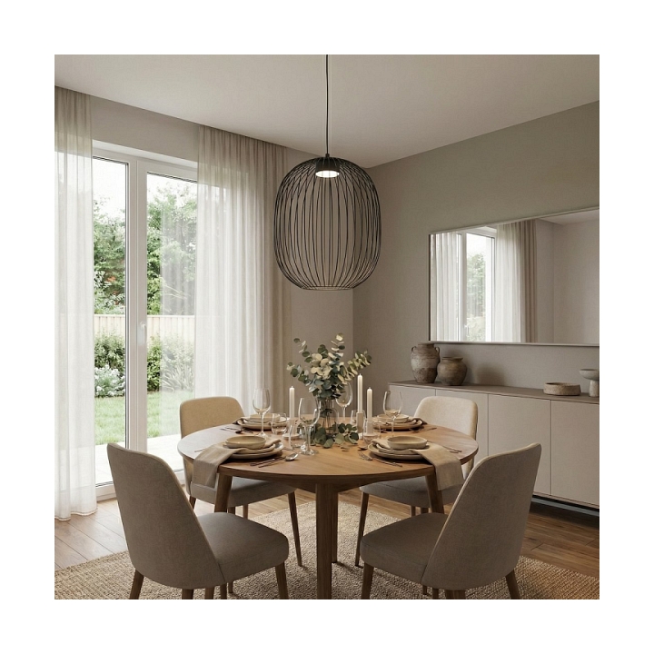 Lampa wisząca MANTRA 1 BLACK - Emibig