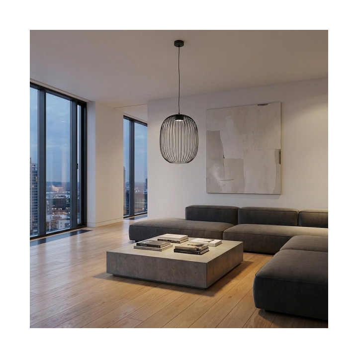 Lampa wisząca MANTRA 1 BLACK - Emibig