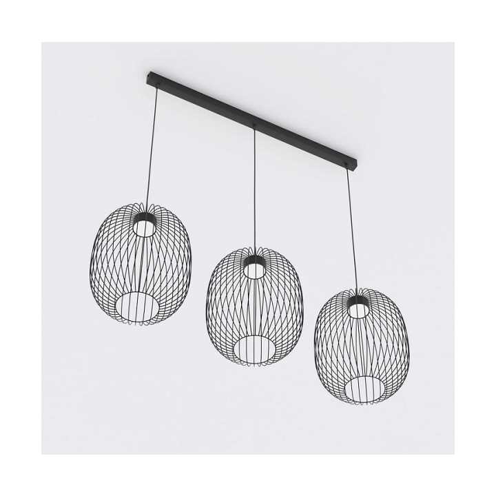Lampa wisząca MANTRA 3 BLACK - Emibig