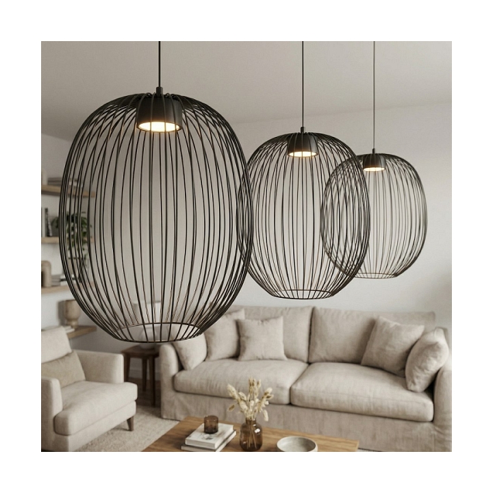 Lampa wisząca MANTRA 3 BLACK - Emibig