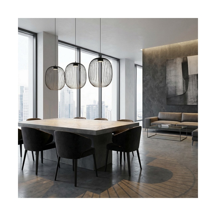 Lampa wisząca MANTRA 3 BLACK - Emibig