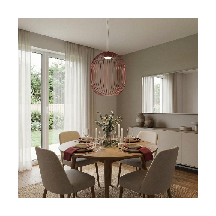 Lampa wisząca MANTRA 1 BURGUNDY - Emibig