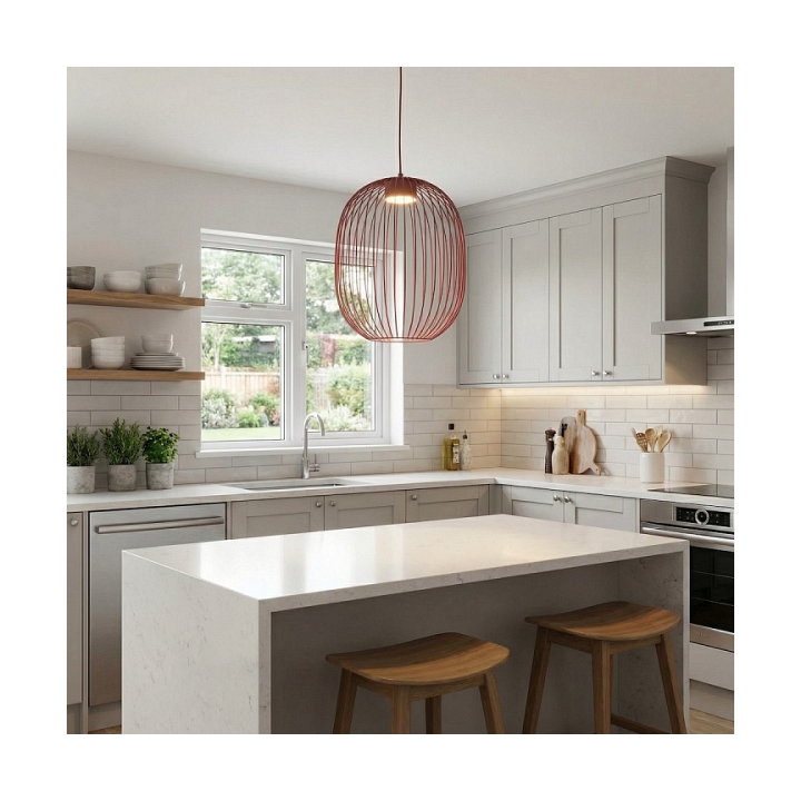 Lampa wisząca MANTRA 1 BURGUNDY - Emibig