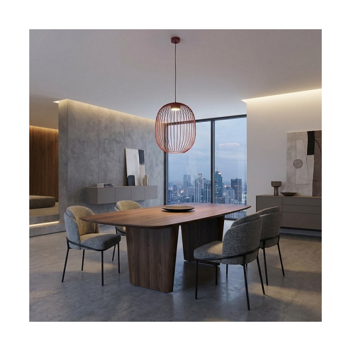 Lampa wisząca MANTRA 1 BURGUNDY - Emibig