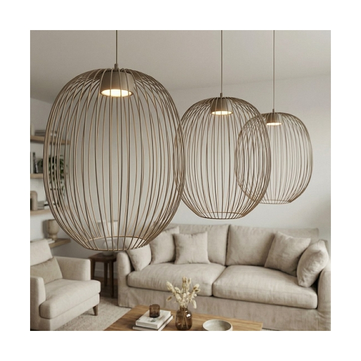 Lampa wisząca MANTRA 3 MOKKA - Emibig