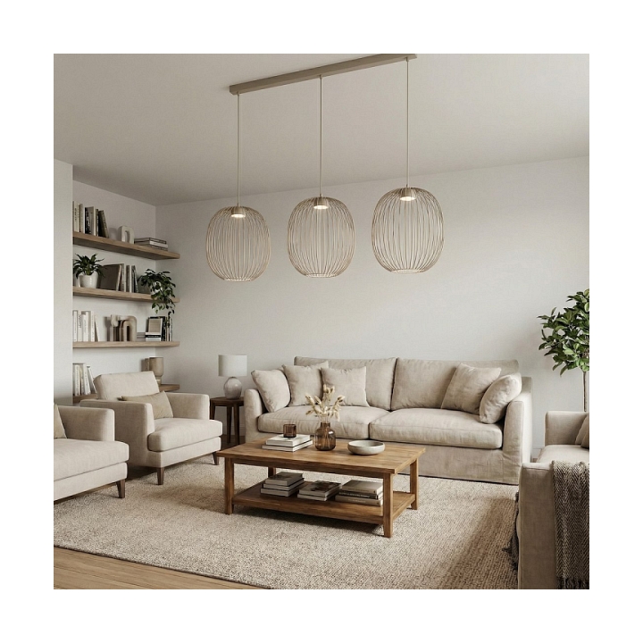 Lampa wisząca MANTRA 3 MOKKA - Emibig