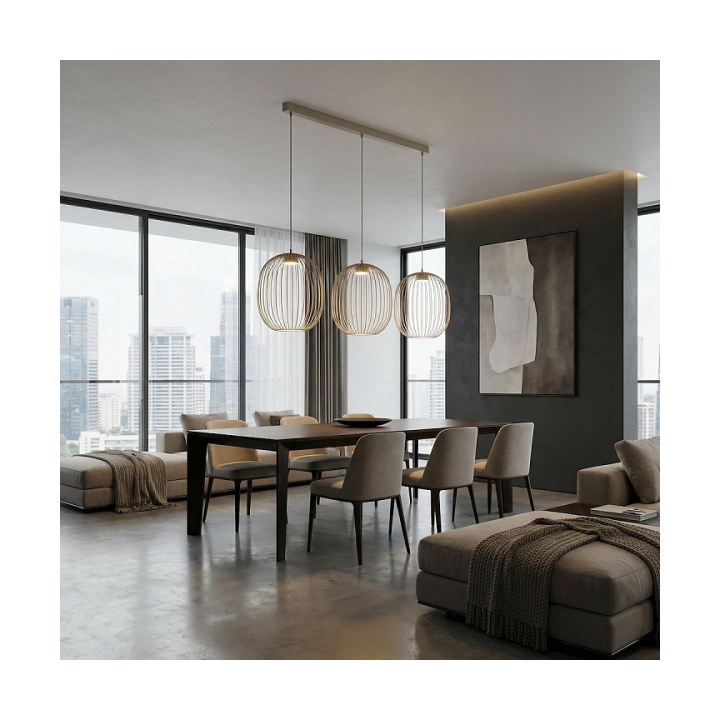 Lampa wisząca MANTRA 3 MOKKA - Emibig