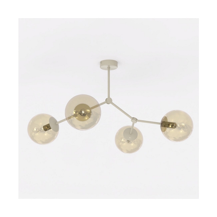 Lampa sufitowa SPACE 4 MOKKA AMBER - Emibig