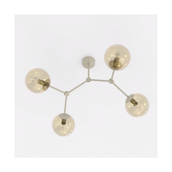 Lampa sufitowa SPACE 4 MOKKA AMBER - Emibig