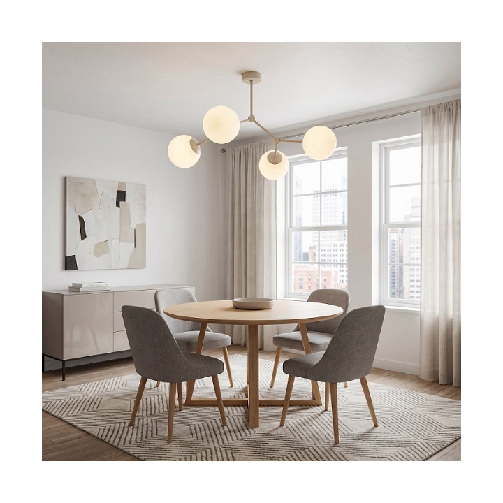 Lampa sufitowa SPACE 4 MOKKA OPAL - Emibig