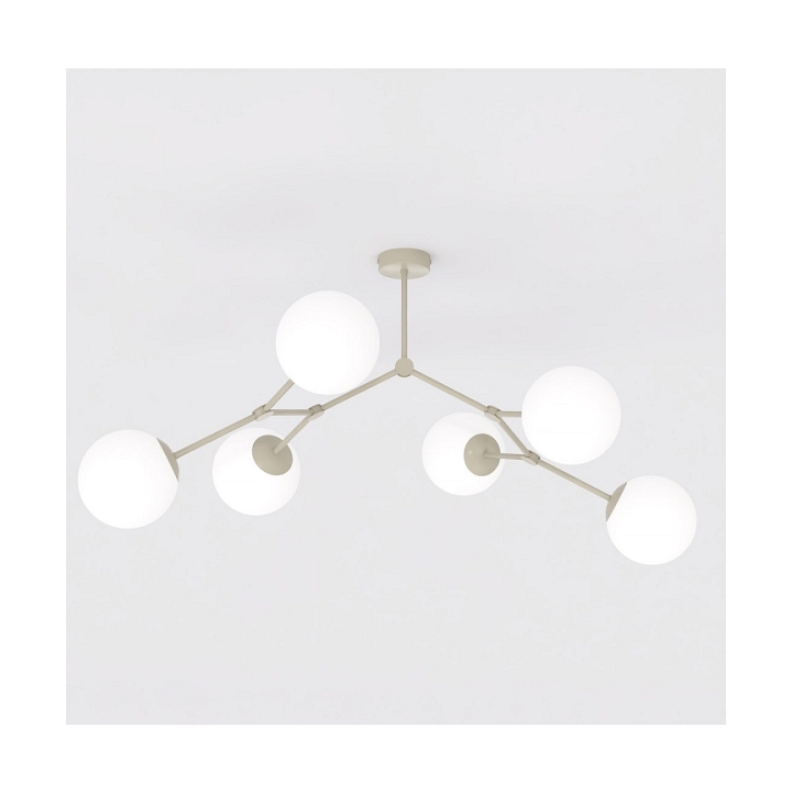 Lampa sufitowa SPACE 6 MOKKA OPAL - Emibig