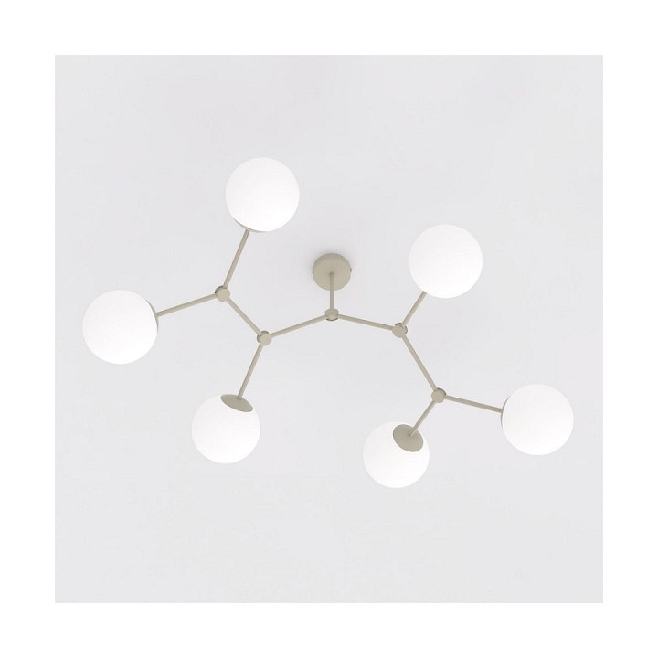 Lampa sufitowa SPACE 6 MOKKA OPAL - Emibig