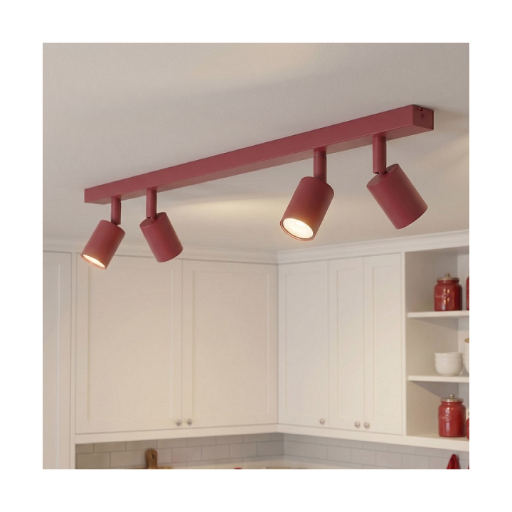 Lampa sufitowa FLASH 4 BURGUNDY - Emibig