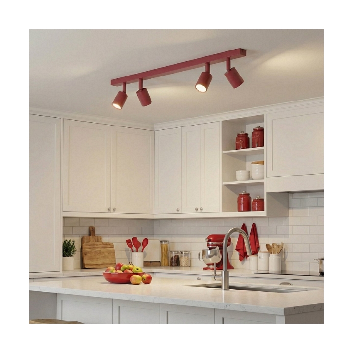 Lampa sufitowa FLASH 4 BURGUNDY - Emibig