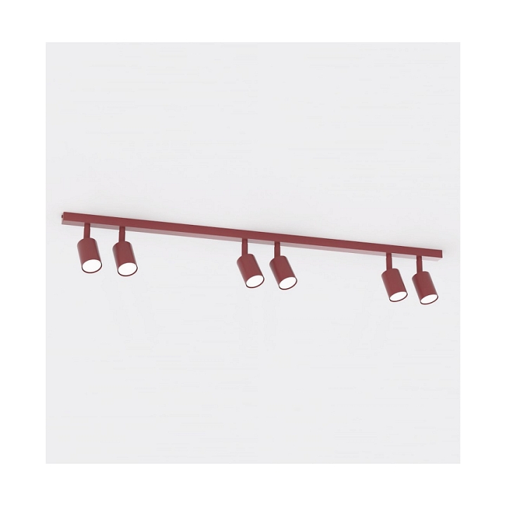 Lampa sufitowa FLASH 6 BURGUNDY - Emibig