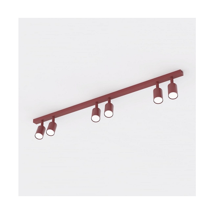 Lampa sufitowa FLASH 6 BURGUNDY - Emibig