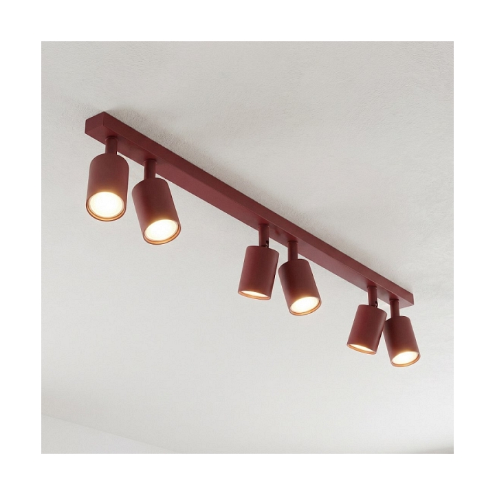 Lampa sufitowa FLASH 6 BURGUNDY - Emibig