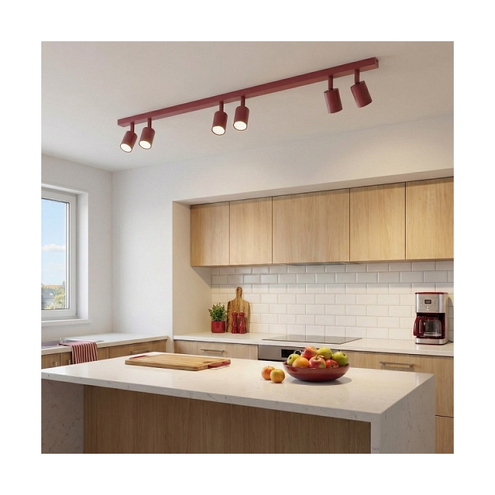 Lampa sufitowa FLASH 6 BURGUNDY - Emibig