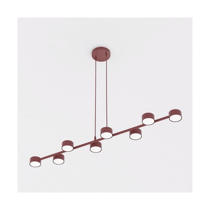 Lampa wisząca MEGARA 8 BURGUNDY - Emibig