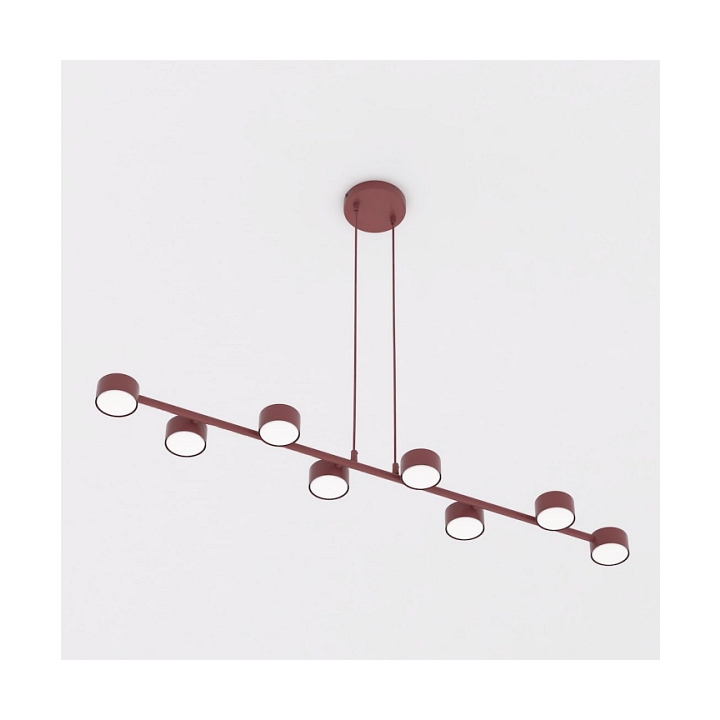 Lampa wisząca MEGARA 8 BURGUNDY - Emibig