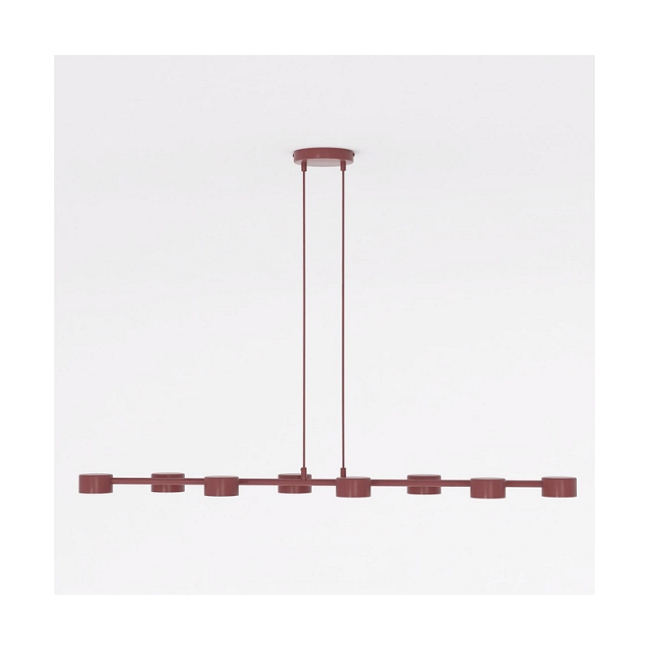 Lampa wisząca MEGARA 8 BURGUNDY - Emibig