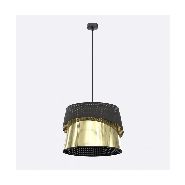 Lampa wisząca CANVA 1 BLACK GOLD - Emibig