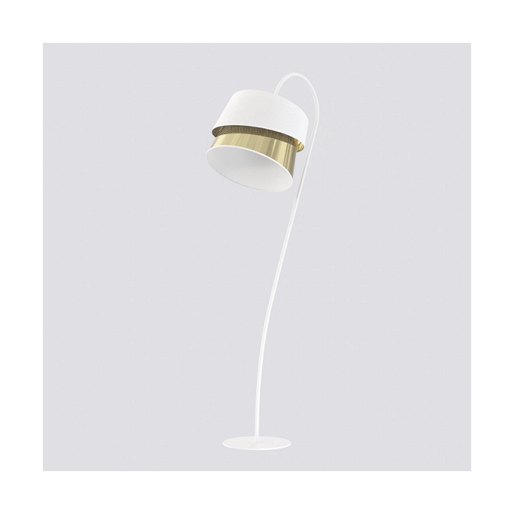 Lampa podłogowa CANVA LP1 WHITE GOLD - Emibig