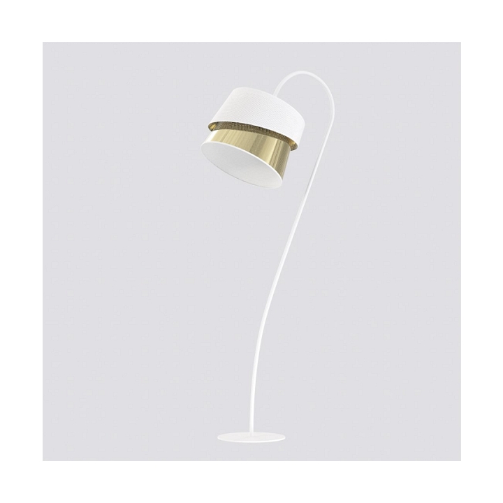 Lampa podłogowa CANVA LP1 WHITE GOLD - Emibig