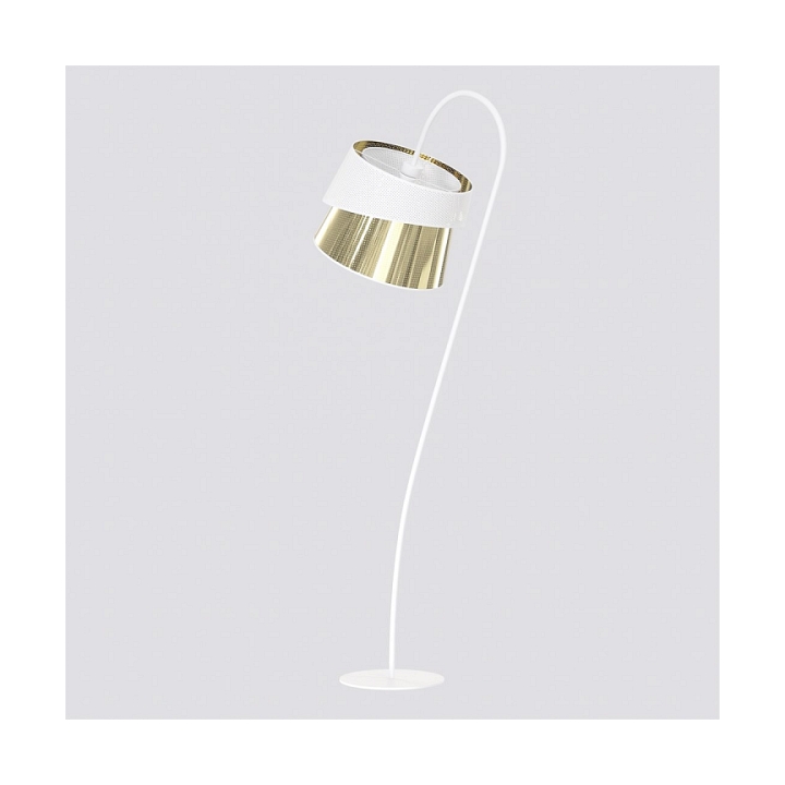 Lampa podłogowa CANVA LP1 WHITE GOLD - Emibig